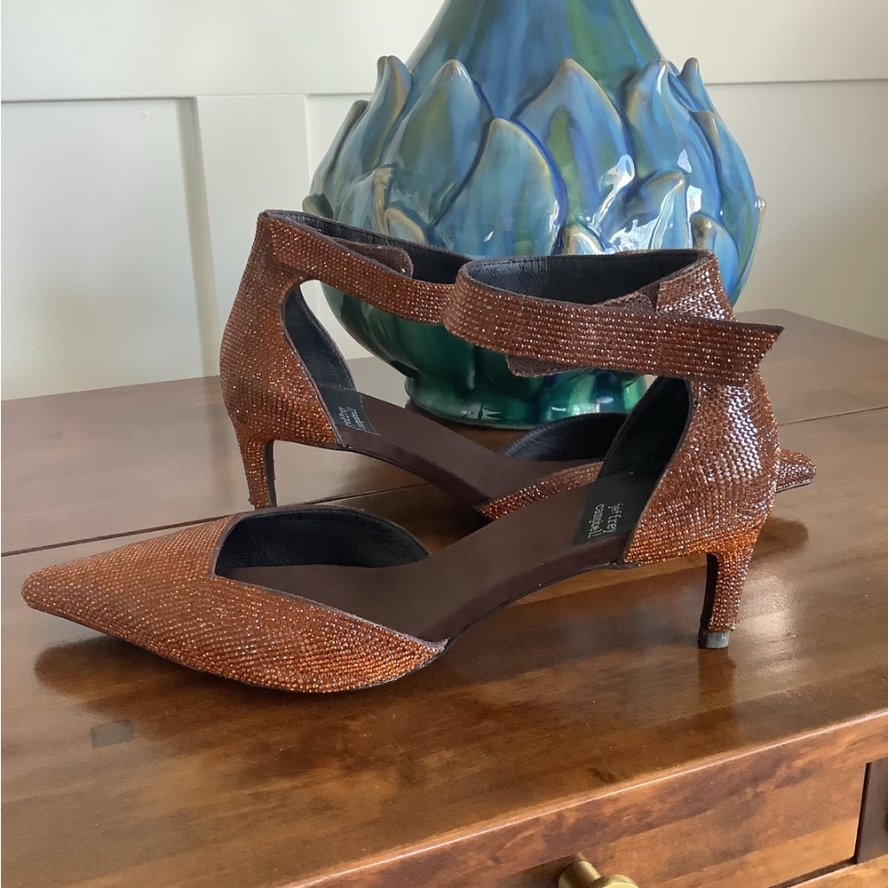 Jeffrey Campbell Glittering Brown Heels